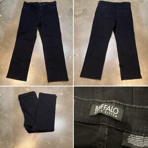 Buffalo David Bitton Alyssa Jeans Women’s Black Stretch High Rise Straight 16/36